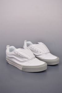 Vans Knu Skool อย่างเป็นทางการอ้วนรุ่นใหญ่ LOGO ย้อนยุคสบายๆอ้วนรองเท้าขนมปัง