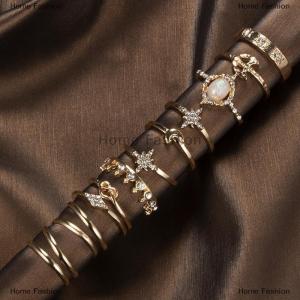 [COD] Home Fashion 13pcs/set Women Stack Rings Above Knuckle Rings Rtro Simple Design jewelry Gift