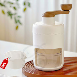 New Portable Mini Manual Ice Crusher Ice Shaver Machine Snow Crushed Hand Crank Ice Breaker Household Summer High Quality