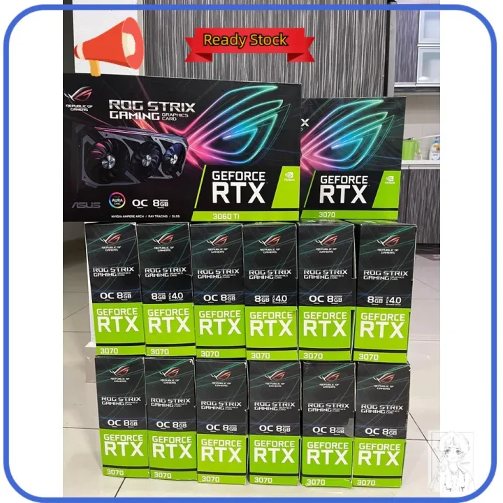 ⭐ ⭐PROMOTION⭐ ⭐ ❤(USED) ASUSROG MSIGIGABYTEZOTACPALITEVGA GRAPHIC CARD GTX RTX 2060SUPER30603060TI30703070TI30803080 TI3090❊