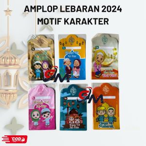 Amplop Lebaran Motif Kartun Muslim Karakter Muslim 1 PACK isi 10 PCS - Amplop ldul Fitri Viral 2024