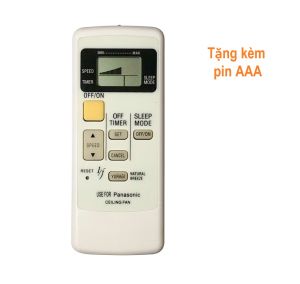 Remote Dùng Cho Quạt Máy Panasonic Điều Khiển Từ Xa Quạt Trần F-M15E6 F-60WWK Kèm Pin AAA