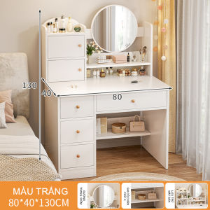 Rococo Bàn trang điểm nhỏ gọn hiện đại đơn giản cho phòng ngủ bàn trang điểm tích hợp thiết kế cho nhà cho thuê