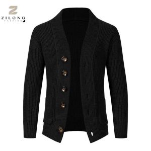 Valir Vincent Cardigan Pria Keren Terbaru Kekinian Bahan Rajut Tebal Lembut dan Hangat