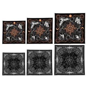 Tarots Khăn trải bàn mô hình mặt trăng chim Chiêm Tinh bàn thờ vải divinations Bàn chơi bài vải tấm thảm phù thủy cung cấp