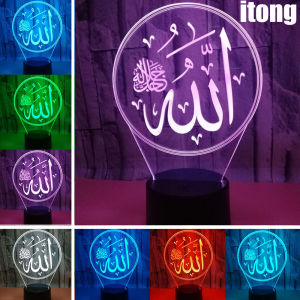 3D light Acrylic Colorful Change USB LED Desk Lamp Light Home Decor