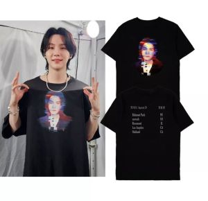 [COD] KAOS SUGA AGUST D DDAY WORLD TOUR ATASAN WANITA & PRIA KAOS KATUN COTTON COMBED 30S BAJU MIN YOONGI KPOP