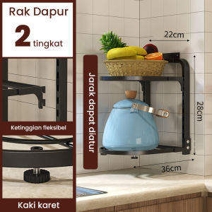 Mainland Rak Pot Kabinet Atas Rak Panci Multifungsi Rak Panci Rak Bawah Wastafel Dapur Minimalis Penyimpanan Serbaguna Rak Panci Holder Organizer HRM159