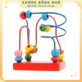 Đồ chơi luồn hạt size nhỏ cho bé, đồ chơi gỗ trẻ em, giáo cụ montessori, Xương Rồng Nhỏ. 