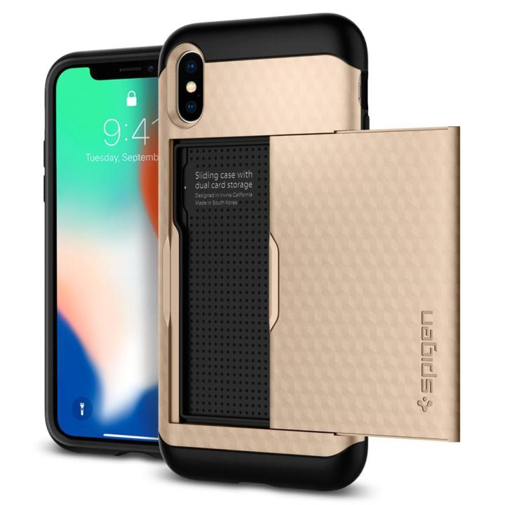 Case Iphone Xs Gold Spigen IPhone XS IPhone X Case Crystal Wallet