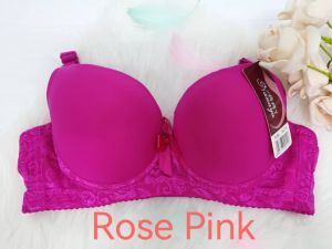 34 / 75 - 40 / 90 BAJU DALAM WANITA 3/4 BERCORAK LACE ADA DAWAI