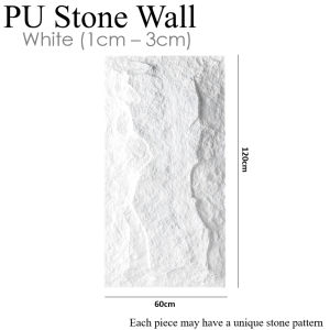 [SG THEJOYLAND] PU Stone Feature Wall Sleek Texture Wall Panel Slated Stone Wall Rustic Texture Thick Wall Decoration Wall Decor  TV Console Background | Outdoor Wall | Backdrop