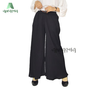 KULOT HYGEAT PLISKET = Celana panjang kulot wanita basic pants mode - Fashion muslim mode BY TOKO ANFASHA