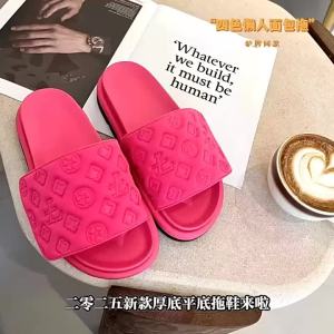 [Free Shipping] WomenS Korean-Style Summer Slippers Lightweight With Velcro Straps Comfortable For Outdoor Wear Designed For Non-Slip Grip Height-Enhancing And Fashionable One-Strap Design