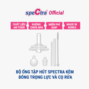 Bộ Ống Tập Hút Spectra Chính Hãng – Kèm Bóng Trọng Lực và Cọ Rửa An Toàn Cho Bé