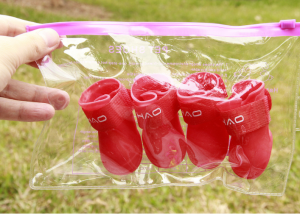 4pcs/set Pet Rain Boots Colorful Waterproof Dog Shoes Pet Rain Boots Non-slip Comfortable Waterproof Dog Shoes