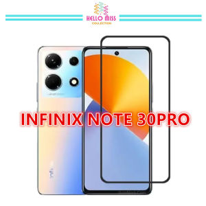 INFINIX HOT 30 / HOT 30i / HOT 40i / HOT 40PRO / INFINIX NOTE 30 / NOTE 30PRO Full Covered Tempered Glass Screen Protector - BLACK