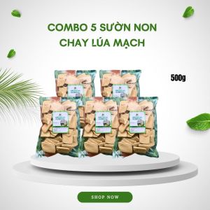 Combo 5 Sườn non chay lúa mạch loại 1 ngon 500g- dùng chiên xào nướng