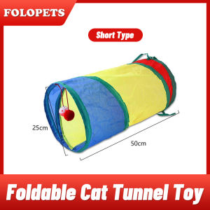 FOLOPETS Pet Toys Dog Cat Tunnel Set With Hanging Balls Indoor Chasing Toy Collapsible Practical Funny Toy