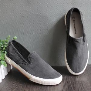 AU Korean-style mens shoes mens washed canvas slip-on shoes deck shoes vintage simple elegant youthful fashionable and trendy