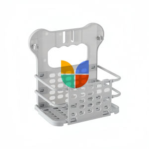 Wall-Mounted Collapsible Laundry Basket with Innovative Drainage Space-Saving Solution for Bathroom or Laundry Room