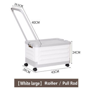 New Large-Capacity Rolling Desk Organizer with Multi-Compartment Storage for School and Office