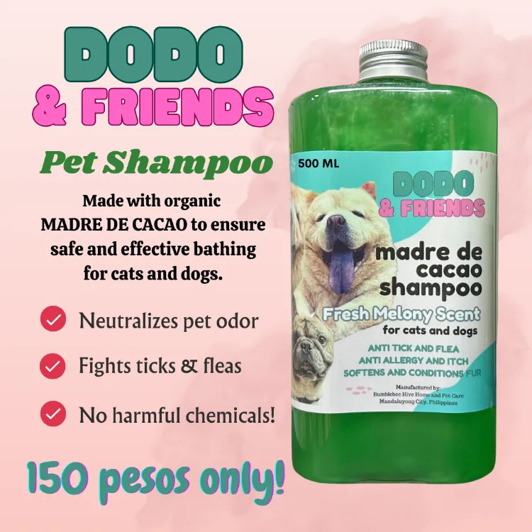 Madre de Cacao Anti Tick and Flea Herbal Pet Shampoo and Conditioner by Dodo Friends 500 ml Lazada PH