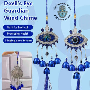 MLADEN Lucky Charm Wind Chimes Devils Eye Wind Chime Metal Wind Chime Lucky Pendants