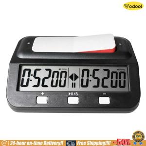 [VOS] Chess Digital Timer Professional Stopwatch Board Clock Plastic Battery Powered Multifunctional Lightweight for Family Personal Use