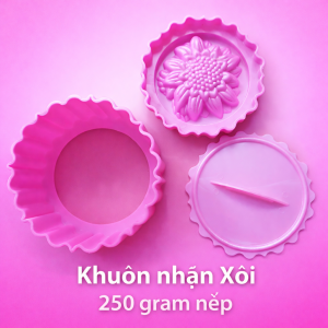 Khuôn Nhấn Xôi 14cm Hình Hoa Hướng Dương | Khuôn Ép Xôi | Dùng 250g Nếp | Dụng Cụ Làm Xôi