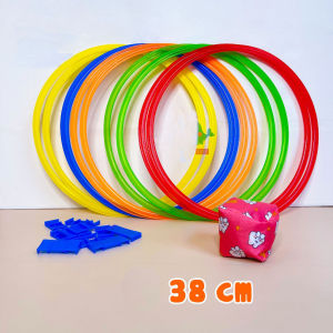 Set 10 Vòng Nhảy lò cò Thông Minh Cho Bé size lớn 38 cm có khớp nối - Tặng túi cát -BeloveShop
