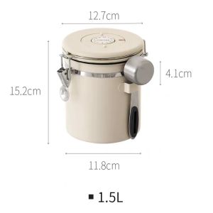 DXL Coffee Bean Storage Tank Vacuum Coffee Powder Sealed Tank Milk Powder Storage Bean Tank