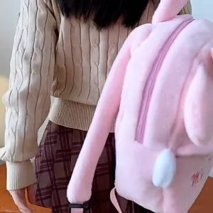CuddleCove Sanrio Plush Childrens Backpack my melody Kuromi womens bag cinnamoroll Cute School bag kids bag
