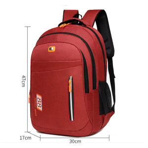 กระเป๋าเป้นักเรียน กระเป๋าเป้เดินทาง กระเป๋าเป้สะพายหลัง ผ้า Oxford สายปรับความยาวได้ จุของได้เยอะ