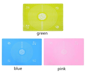 【Hania】Kitchenware baking tools Silicone baking pastry Mat Pizza Dough Non-Stick kneading mat