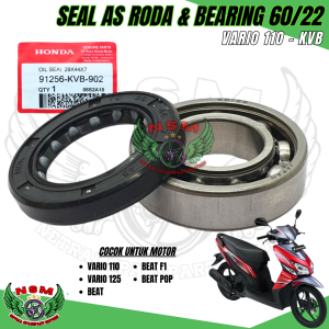 Paket 2 item bearing 60/22 + Seal as roda belakang vario 110 / beat f1 / scoopy f1 / beat / beat pop