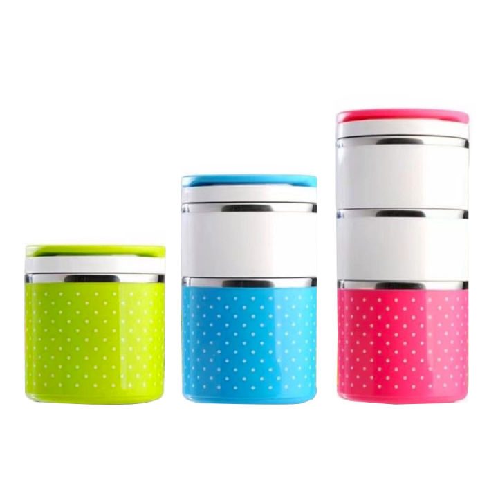 Insulated Food Container Thermal Lunch Box Stackable Lunch Box