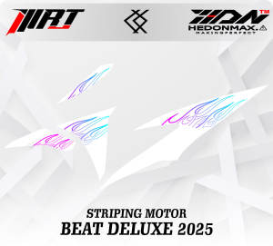 Striping Beat 2024 - Stiker Transparan Beat Deluxe/Street New 2024 Api Vol 1 (Sudah Terpotong)