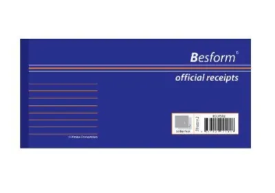 Besform Carbonless Official Receipt Book (50 Sets x 2 Ply)