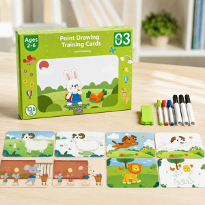 TEWUB Practice Copybook Kids English Copybook Enlightenment Free Wiping Chinese Calligraphy Tracing Workbook Set 3-6 Years old Magic Copy Book With Drawing Pens