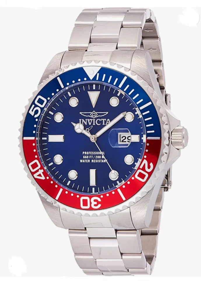INVICTA Men PRO DIVER 22823 Coke Bezel Stainless Steel Blue Dial