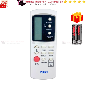 Điều khiển điều hòa YUIKI Mã 01 remote máy lạnh YUIKI - Tặng kèm pin - Trang Nguyễn Computer