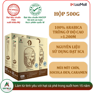 [CASHBACK20%]_[Combo 3 gói*500g]_Cà phê đặc sản hạt rang A2 AEROCO COFFEE nguyên chất 100%cvị đắng chua pha máy và pha phin