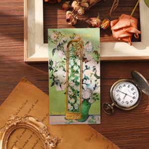 FELIZ 1pc loại Dấu trang Khoét rỗng Bộ sưu tập tranh sơn dầu Dấu trang Van Gogh Di động Phong cách cổ điển Kẹp trang đọc sách Những người yêu sách