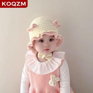 [COD] KOQZM KITCHEN Baby Wool Hat Cute Ear Protection Hat Children Winter Thickened Warm Knitted Baby Cap
