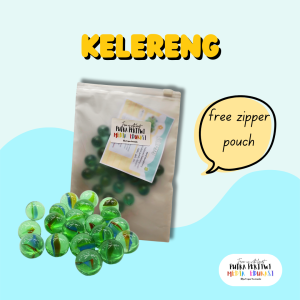 Kelereng Neker 25 pcs Gundu Keleci Klereng Blimbing Mainan Jadul 90an Tradisional
