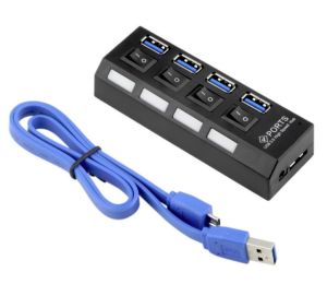 USB 3.0 Hub 4 Ports Super Speed 5Gbps 4-port USB 3.0 Hub With on/off Switch For Windows Mac OS Linux PC Laptop  Xmas Gift christmas gift