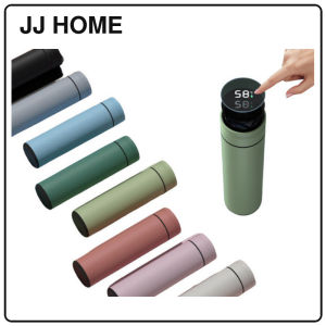 【JJ HOME】Smart LED Temperature Display Macaron Thermal Bottle with Insulated 316 Stainless Steel Liner