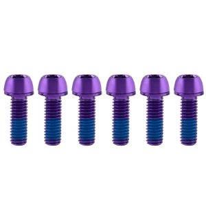 JPTD Titanium-plated Bicycle Handlebar Screws Stainless Steel M6 Bicycle Disc Brake Caliper Bolt Bike Stem Bolts 17MM Bike Handle in Bolts Bike Handlebar