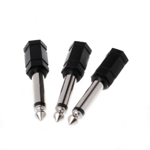 3 Pcs 6.35mm 1/4" Mono Plug to 1/8" 3.5mm Jack Female o Converter Adapter